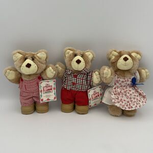 Set Of 3 Wendy’s Furskins 1986 Bears Vintage